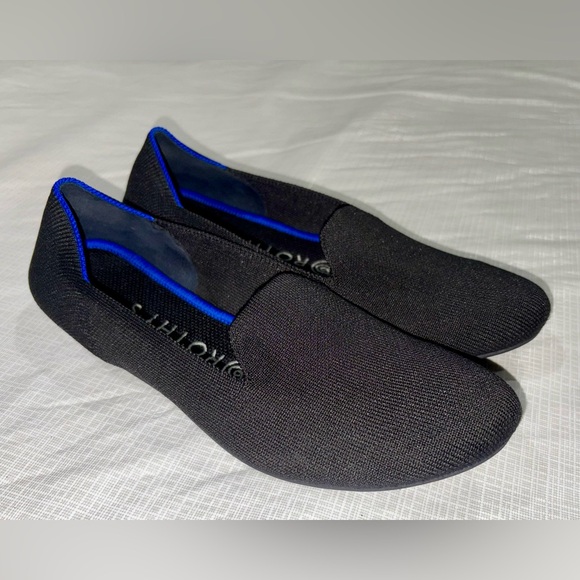 Rothy’s Sz 7.5 Black Washable Pointed Toe Ballerina Flats - Picture 5 of 11